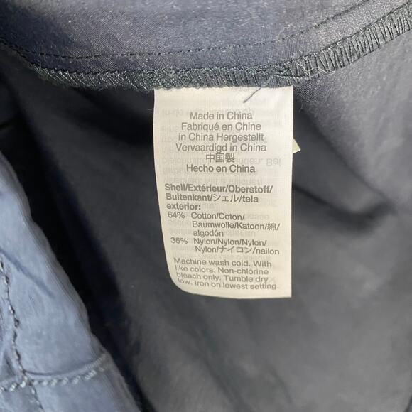 J. Crew Perfect Lightweight Jacket Water Resistant Defined Waist Navy Size XS - Picture 8 of 9